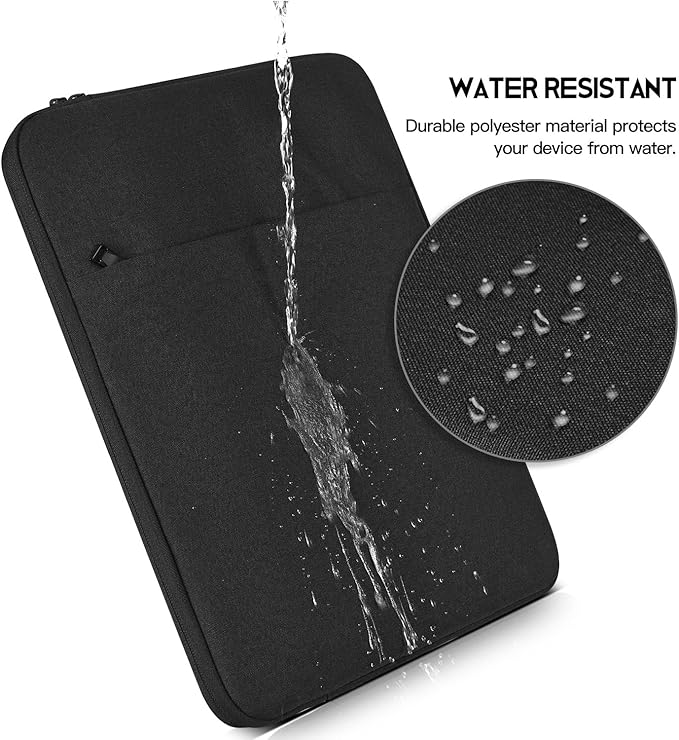 CaseBuy MacBook Pro 16 inch Sleeve Protective Case for 16-inch New MacBook Pro M4/M3/M2/M1 Pro/Max A3186 A3403 A2991 A2780 A2485 2025-2021, Water-Resistant Laptop Bag with Accessory Pocket -Black