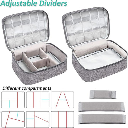 Electronics Organizer Travel Cable Organizer Bag Waterproof Portable Digital Storage Bag Electronic Accessories Case Cable Charger Organizer Case