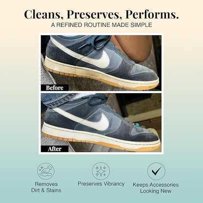 PROPR Premium Petal Design Shoe Cleaning Mitt (5 Pack) – Leather Handbag & Travel Shoe Cleaner Mitts with Bergamot Scent – Non-Toxic Individually Wrapped Double Sided Boot Cleaning Mitts