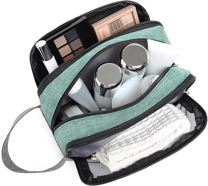 Yeiotsy Men's Travel Toiletry Bag – Color Clash Dopp Kit with Mesh Pockets, Durable Shaving Organizer for Gym, Camping & Weekend Trips