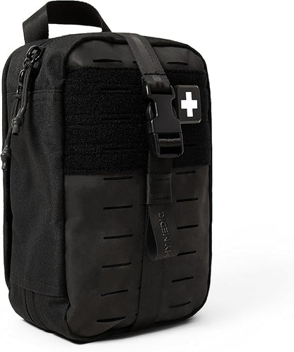 MY MEDIC MyFAK PRO Ifak First Aid Kit - 140 Life Saving Trauma and Medical Items - HSA FSA Survival Kit for Camping or Your Car - Black