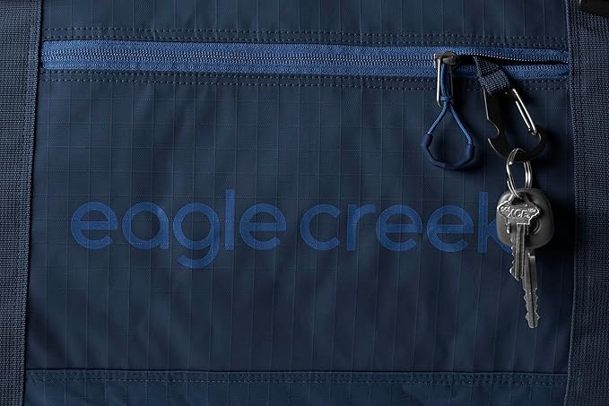 Eagle Creek No Matter What Rolling Duffel - Durable Rolling Bag for Travel - Adjustable Shoulder Strap - Heavy Duty Wheels - Lockable Zippers - Multiple Carry Options - 130L - Atlantic Blue
