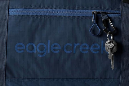 Eagle Creek No Matter What Rolling Duffel - Durable Rolling Bag for Travel - Adjustable Shoulder Strap - Heavy Duty Wheels - Lockable Zippers - Multiple Carry Options - 130L - Atlantic Blue
