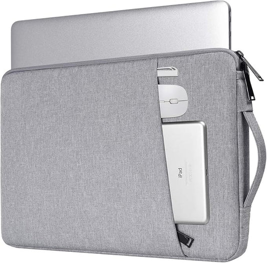 13-13.3 Inch Laptop Sleeve for Acer Spin Chromebook 513 13.3, Lenono Duet 5, Dell ASUS HP 13.3" MacBook Air Case Bag, Light Grey