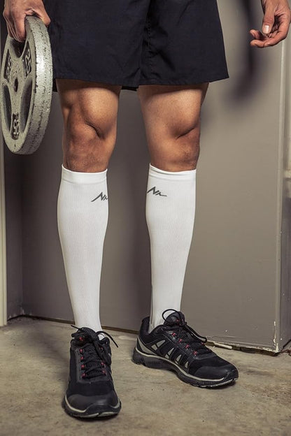 NEWZILL Medical Compression Socks for Women & Men, 20-30 mmHg Knee-High Support for Circulation, All-Day Comfort for Work Travel Running Cycling and Fitness