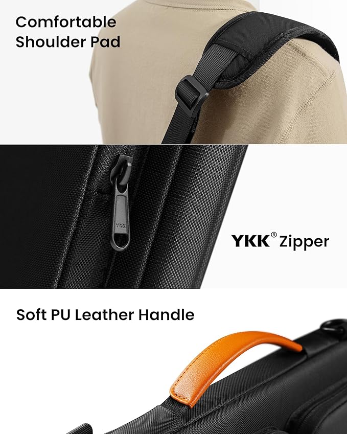 tomtoc 360 Protective Laptop Shoulder Bag for 13 Inch 2025 MacBook Air M4/A3240, M3/A3113, M2/A2681, M1/A2337, MacBook Pro M2/M1, 13-in Surface Pro 11th AI/10/9, Water-Resistant Accessory Case