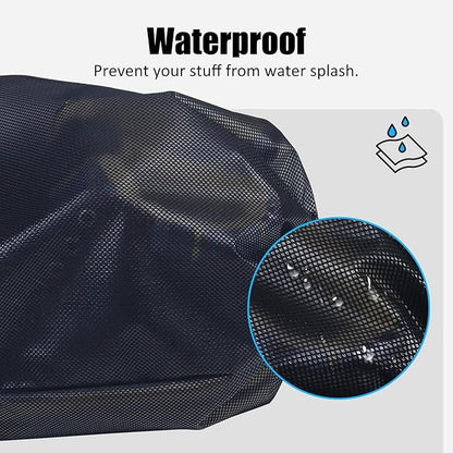 Gloppie Shoe Bags for Travel, (2-Pack) Shoe Storage Bag with Drawstring, Packing Organizer for Sneakers, Gym, Luggage, Closet, Weekender Overnight Travel Essentials, Grey