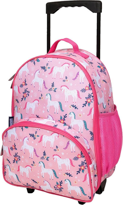 Wildkin Kids Rolling Luggage – Carry-On Size for School & Overnight Travel