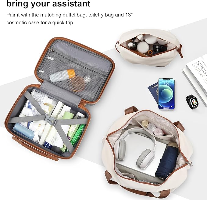 Joyway Expandable Luggage Sets 2 Piece Carry on and Check,Hardside Suitcase with Spinner Wheels and TSA Lock (Grey,13/20/24)