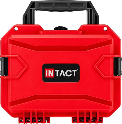 Eylar 11.8" Intact Series Compact Hard Camera Case, Lightweight and Durable Stacker Design with Foam (Red)