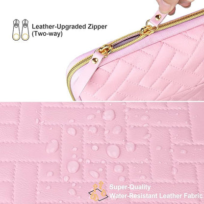Lacdo Laptop Sleeve Case for 14 inch New MacBook Pro M5/M4/M3/M2/M1 Chips Pro Max A3434 A3112 A3401 A3185 A2918 A2992 A2779 2025-2021, 13.8" Surface Laptop 7th Copilot+PC Computer Bag, Sakura Pink