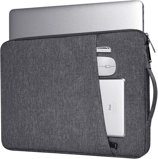 15.6 Inch Laptop Sleeve for Dell Inspiron 15, HP Pavilion, Acer Aspire/Chromebook, ASUS VivoBook Go, HP Lenovo Samsung Laptop Notebook Case, Space Grey