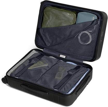 Away Bigger Carry-On Luggage, Lightweight Hardside Large Suitcase with Spinner Wheels, TSA Lock, Airline Approved, Jet Black