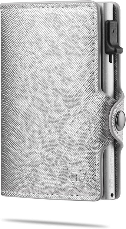 Conceal Plus Small RFID Wallet for Women, Slim Compact RFID Blocking Credit Card Holder Womens Wallet, Smart Pop Up Minimalist Card Case, Holds 4-6 Standard Cards Plus Cash & ID, Compact Travel Wallet