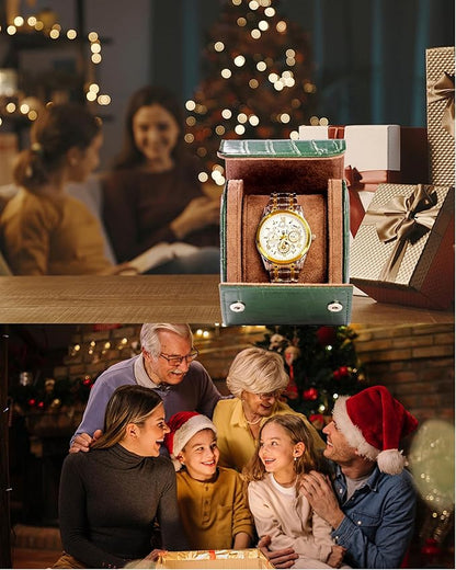 MR.OKAY Single Watch Travel Case-Classic Leather Watch Case With Superb Texture.(Portable Watch Roll Or Organizer For Storage And Display).Festival Gift For Men, All Handcrafted By Artisans.