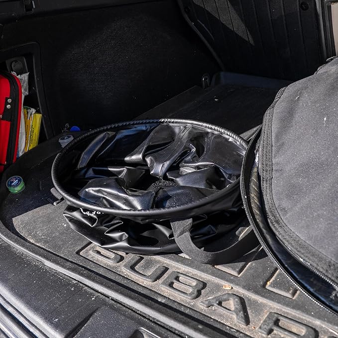 Ho Stevie! Surf Bucket - Keeps Car Dry and Clean - 50L Collapsible Bucket with Easy Carry Handles - For Wet Wetsuits and Sandy Towels