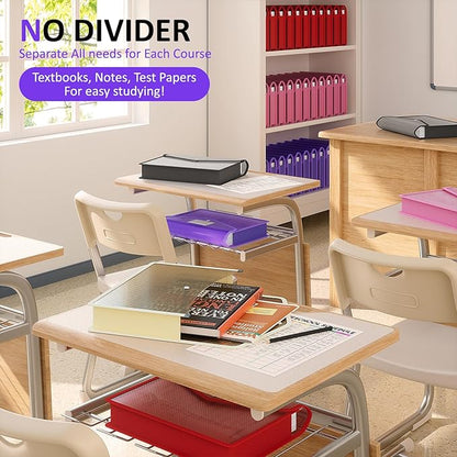 ThinkTex Plastic Expanding File Folder, Transparent envelopes with Snap Closure,No Dividers,Large Capacity,Document Organizer for Receipts, Bills&Taxes,Letter/A4 Size for School/Office/Home-5 Pack