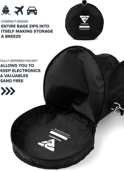 Rogue Endeavor Collapsible Mesh Free Dive Snorkel Bag - Designed for Long Fins, Collapsible, with Attachments for Dock, Boats and Trees.
