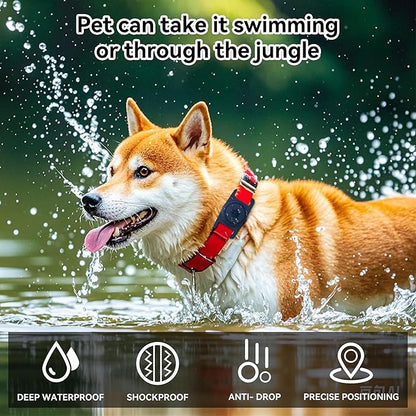 for Airtag Dog Collar Holder 2 Pack,Waterproof cat Collar Holder for Apple AirTag, Silicone Air Tags Case for Cat Dog Collars(Navy)