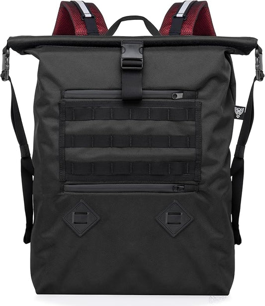 Xtreme Sight Line ~ AQUA RT ~ Large Water-Proof Faraday Backpack for Laptops, Tablets, and Mid-Size Electronics ~ Tracking/Hacking Defense ~ Red