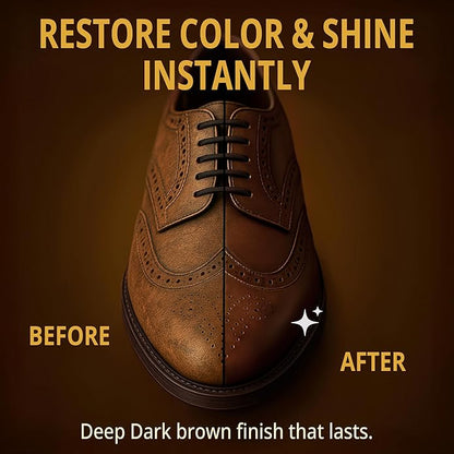 Eagle Shoe Polish Wax – Premium High-Gloss Shine – Restores Color, Covers Scuffs, Nourishes & Protects - 3-Piece Kit