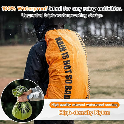 HIKEMAN Waterproof Backpack Rain Cover-Bag Rain Cover(20-30L), Upgraded Anti-Slip Buckle Straps with Rubber Band, Ultralight Compact Portable for Hiking,Camping,Cycling,Travel