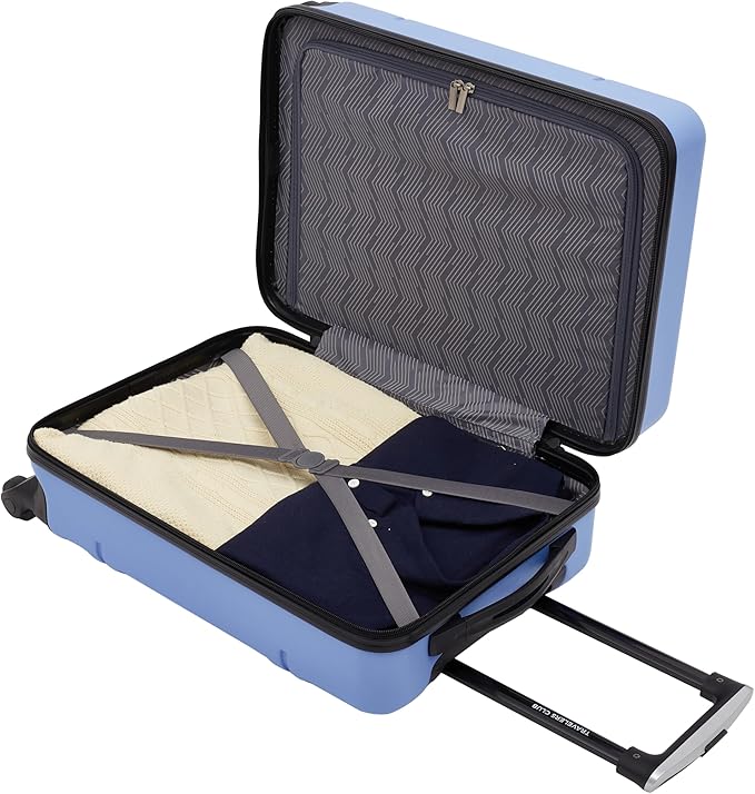 Travelers Club Skyline 20" Carry-On Spinner Luggage, Skyline Blue