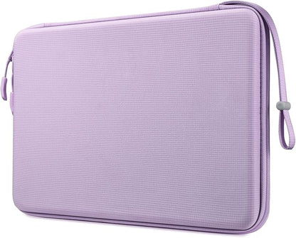 FINPAC Hard Laptop Sleeve Case for 13 inch MacBook Air M4 2025 A3240 M3 2024 A3113, 14 inch MacBook Pro M5/M4/M3/M2 A3434 A3401, 13" Air/Pro, Waterproof Case for Dell, Surface Laptop, HP, Acer, Lilac