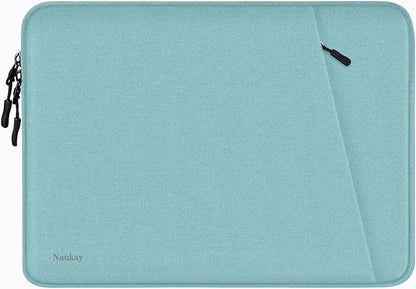 Laptop Sleeve Case 13.3 inch, Shockproof Protective Computer Cover with Accessories Pocket, Laptop Bag Compatible with MacBook Air/Pro 13-13.3 inch, Compatible for MacBook Pro 14 inch, LightBlue
