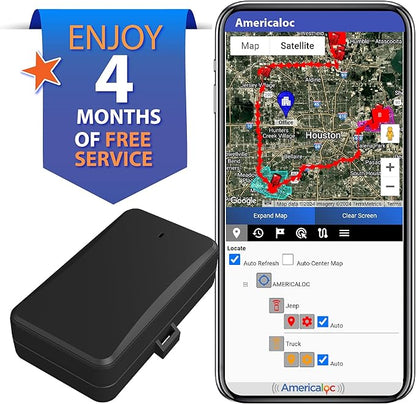 Americaloc Pro GPS Tracker LLX. Includes 4 Months of Free Service