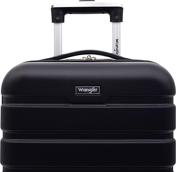 Wrangler 20" Spinner Carry-On Luggage, Black