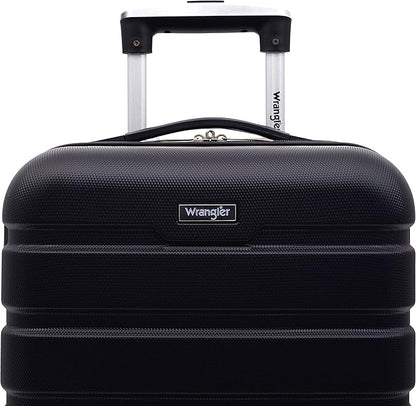 Wrangler 20" Spinner Carry-On Luggage, Black