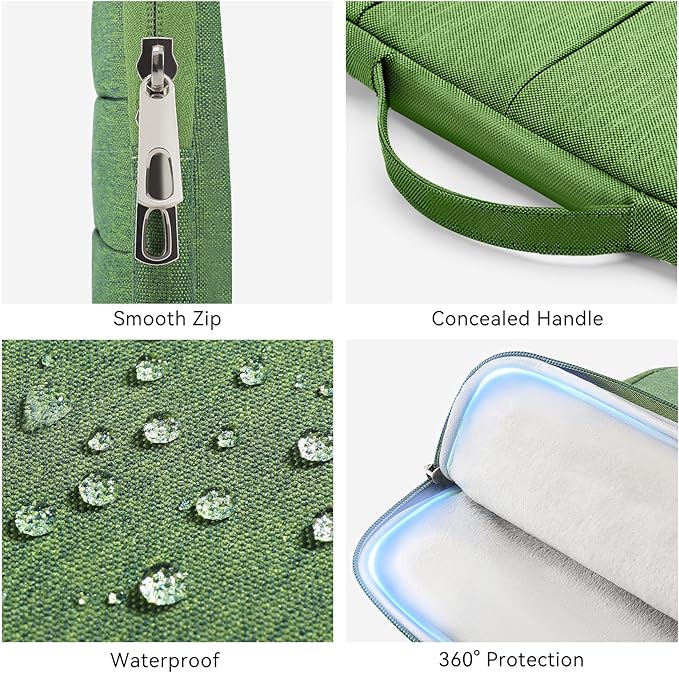 Omnpak for 13.6 inch MacBook Air Case Sleeve Compatible with MacBook 13 inch, 14-inch New MacBook Pro M5/M4/M3/M2/M1 Pro/Max, Water Repellent Laptop Case with Handle