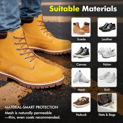 Shoe Protector Spray: Rain Stain Dirt Waterproof Shoe Spray, Nano Protection for Sneaker Suede Leather Boot Hat