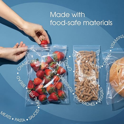 Spartan Industrial - 6” X 9” (1000 Count) 2 Mil Clear Reclosable Zip Plastic Poly Bags with Resealable Lock Seal Zipper