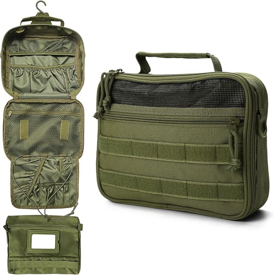 VELVEBAG Mens Toiletry Travel Bag Hanging Toiletry Bag Toiletry Bag Shaving Bag for Men Travel for Cosmetic,Toiletries Accessories, Green