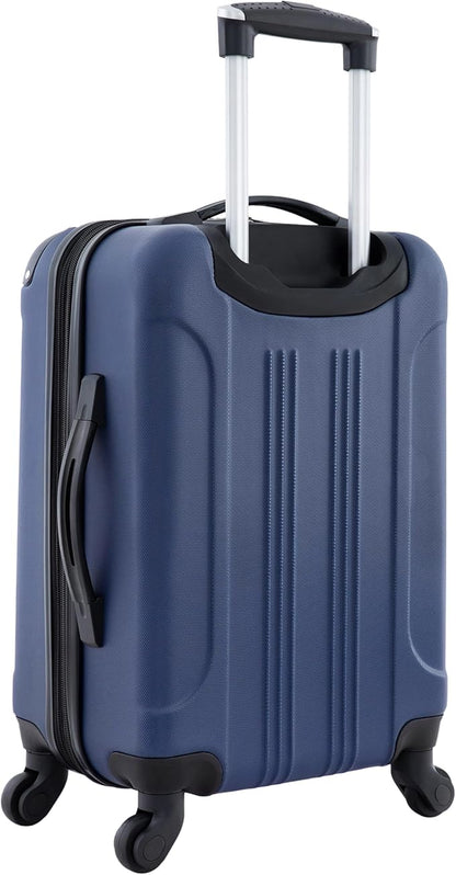 Travelers Club Chicago Hardside Expandable Spinner Luggage, Navy Blue, 20" Carry-On