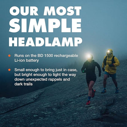 BLACK DIAMOND Astro 300-R Rechargeable Headlamp | 300 Lumens | Micro-USB Charging | Compact, Dimmable Light for Camping & Hiking | Graphite
