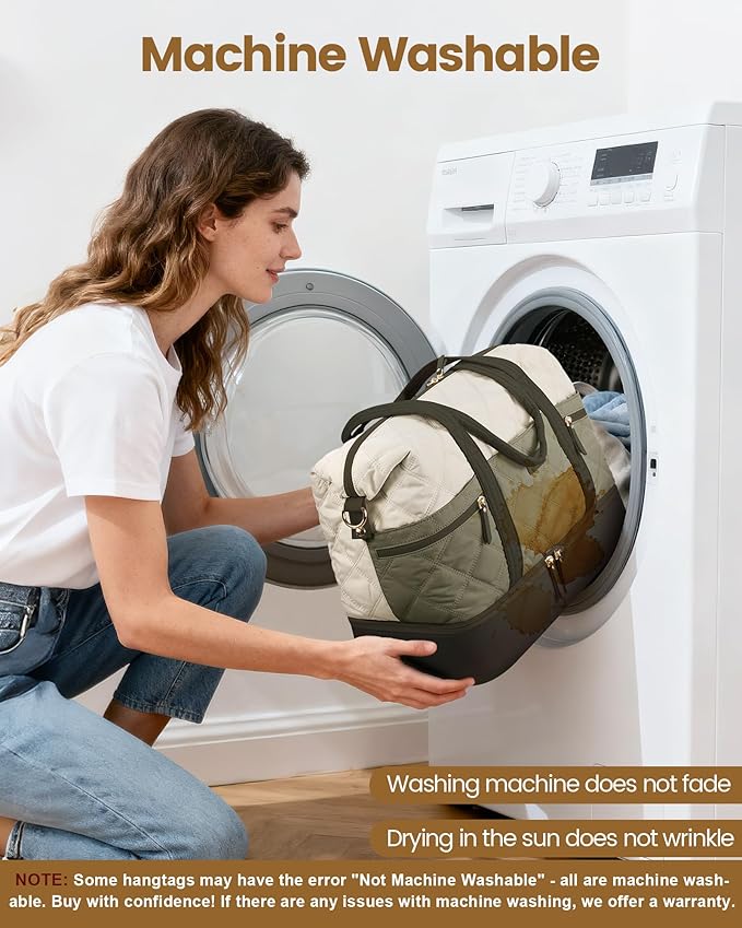 LOVEVOOK Travel Duffle Bag, Lightweight Weekender Bags for Women with Shoe Compartment, 40L Puffer Gym Bag Personal Item Travel Bag, Carry On Overnight Bags and Hospital Bag for Labor and Delivery