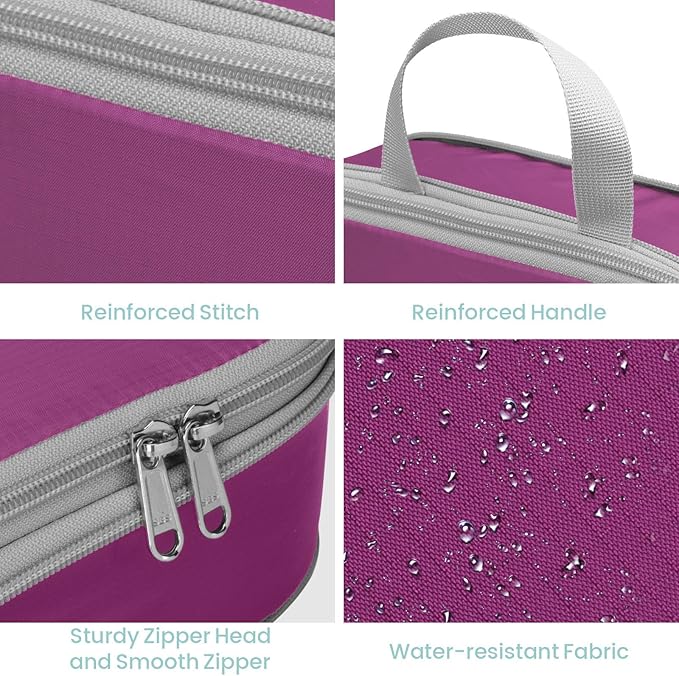 Cambond Compression Packing Cubes for Travel Women - Expandable Travel Bags Luggage Organizers Travel Essentials Compression Cubes for Travel Carry on Suitcases Organizer