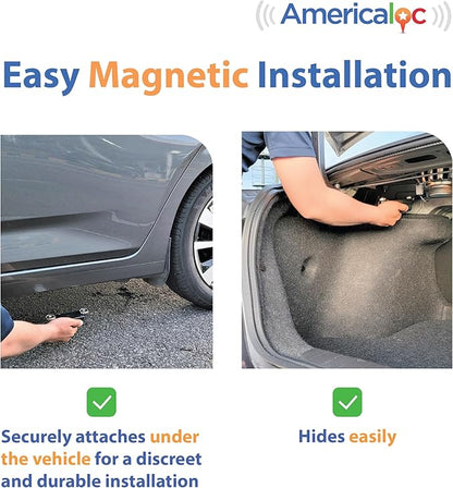 Americaloc Mini Seven GPS Tracker – Includes 4 Months of Free Service. Ultra-Long Battery. Vehicles, Assets & People. Rechargeable. Magnetic.