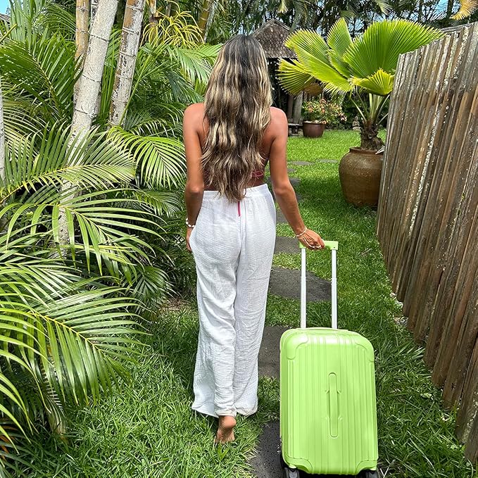 Krute Carry on Luggage 20 inch Suitcases with Spinner Wheels PC+ABS Airline Approved Hard Side Luggages with TSA Lock