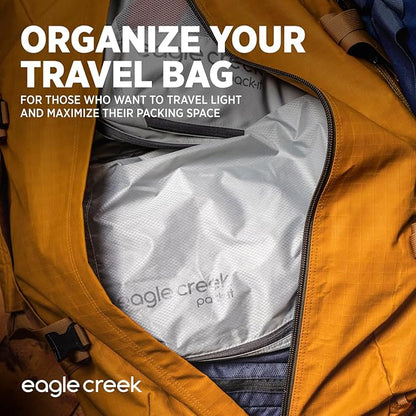 Eagle Creek Pack-It Isolate Cube Set - Packing Cubes for Stackable Storage - Convenient Top Handle - Easy Grab Zipper Pull - Mandarin - XS/S/M - 3