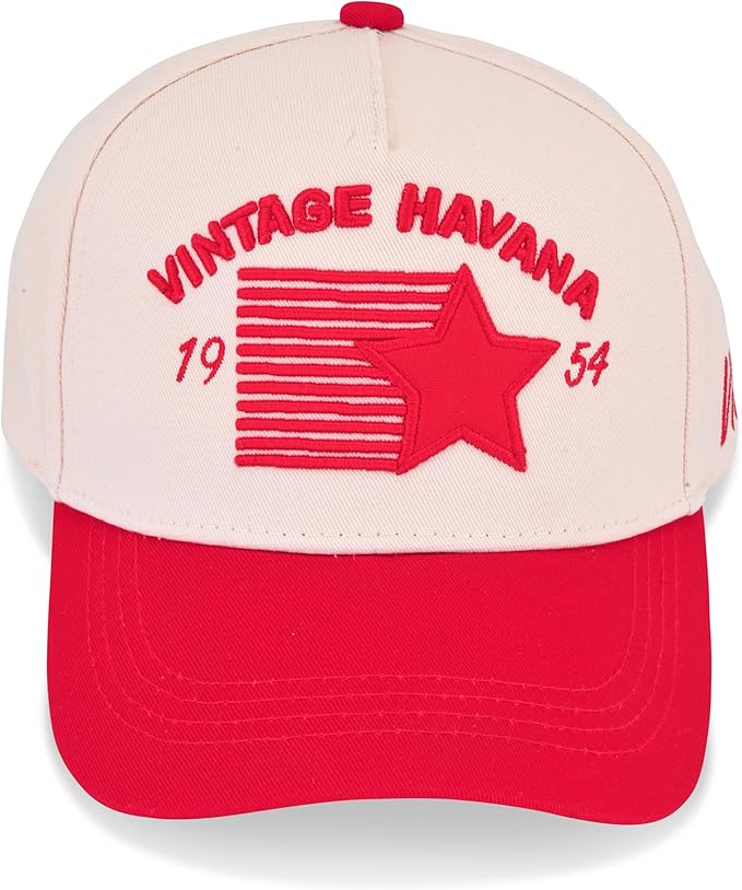 VINTAGE HAVANA Trucker Hats Women & Men | Western Retro Snapback Hat | Cute Trendy Fashion Baseball Cap | Tan Green Brown Red