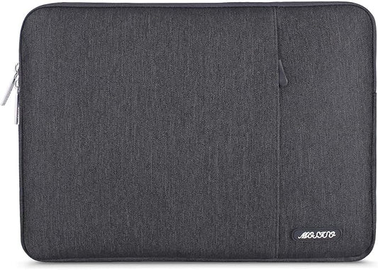 MOSISO Laptop Case 13.3 inch, 13-13.3 inch Laptop Sleeve Compatible with MacBook Air/Pro 13/Pro 14 M5 M4 M3 M2 M1, HP Dell ASUS Lenovo,Polyester Vertical Computer Sleeve Bag with Pocket, Space Gray