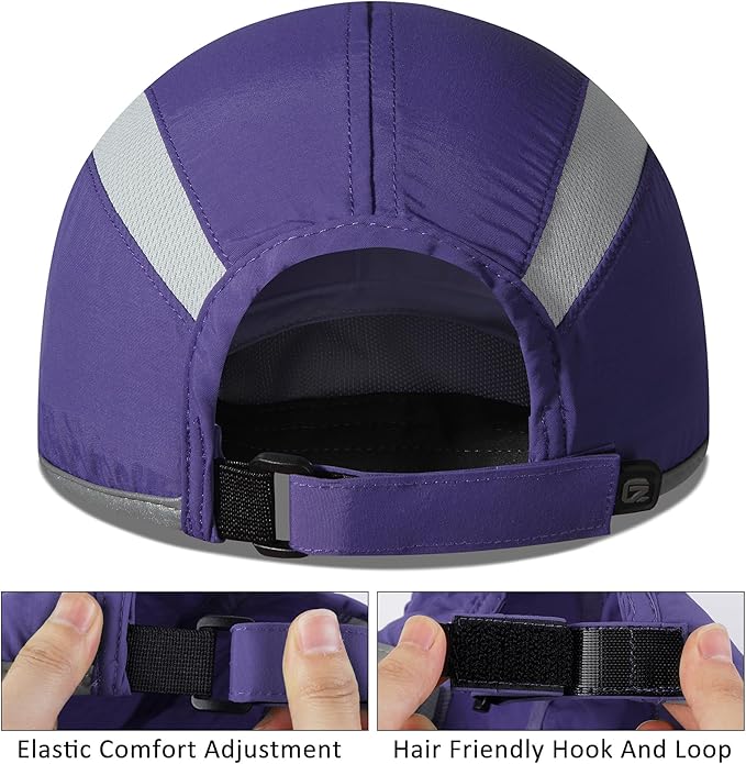 GADIEMKENSD Reflective Folding Outdoor Hat Unstructured Design UPF 50+ Sun Protection Sport Hats for Womens and Mens