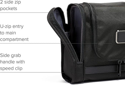 TUMI - Alpha Hanging Travel Kit - Toiletries and Cosmetics Organizer - Travel Essentials Bag with Hooks & Pockets - Black