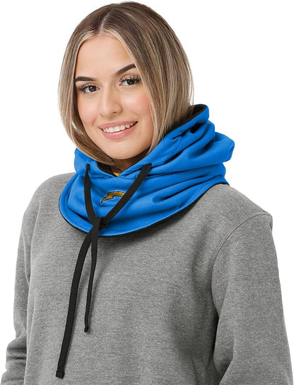 NFL Team Logo Team Color Drawstring Winter Cap Hooded Gaiter Balaclava Face Cover