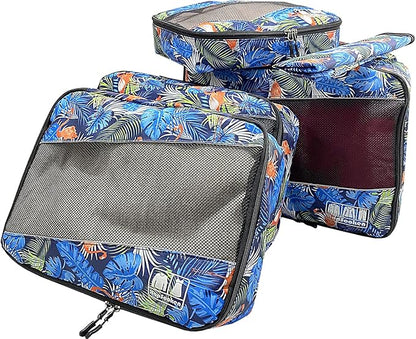 5 Set Packing Cubes for Travel Large Suitcase Luggage Organizer Bags Travel Accessories Vacation 4 Cubes 1 Laundry Pouch Bag