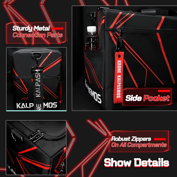 Sneaker Bag, Sport Duffel Bag for Men Women, Gym Bag, Gear Bag, Krone Kalpasmos Versatile Travel Duffel Bag with 3 Removable Dividers, Designer Collection